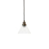 Vira Ribbed Glass Ceiling Pendant - S