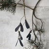 Mistletoe Ornament - Black