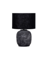 Concrete Lamp with Linen Shade