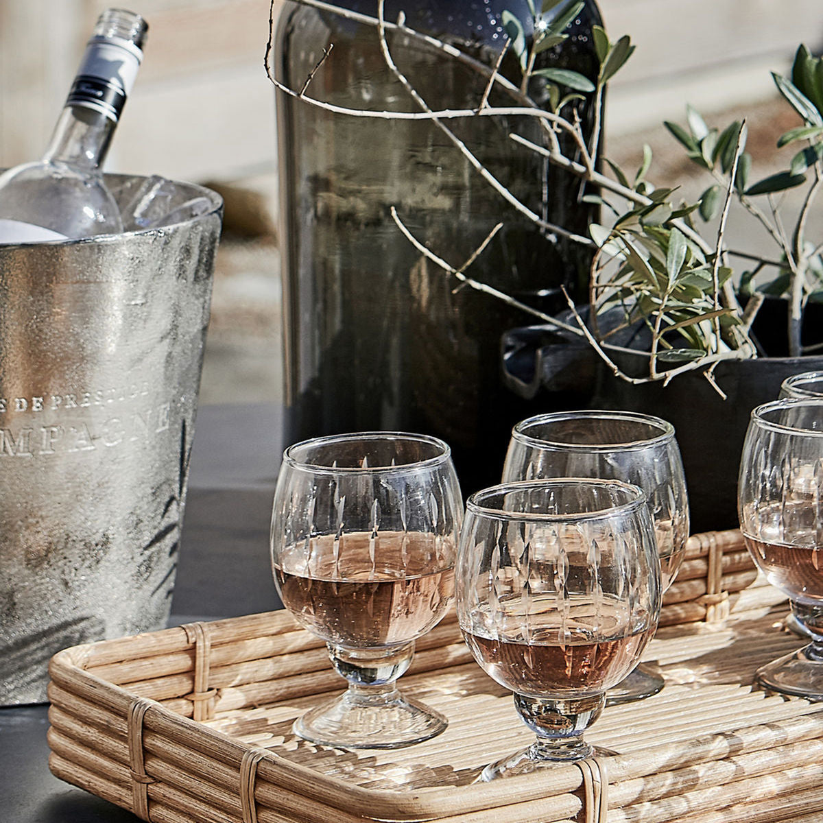 Marseille Vintage Wine Glass