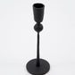 TrIvo Black Metal Candle Stand  - S