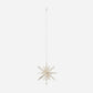 Glass Spike bauble - Silver