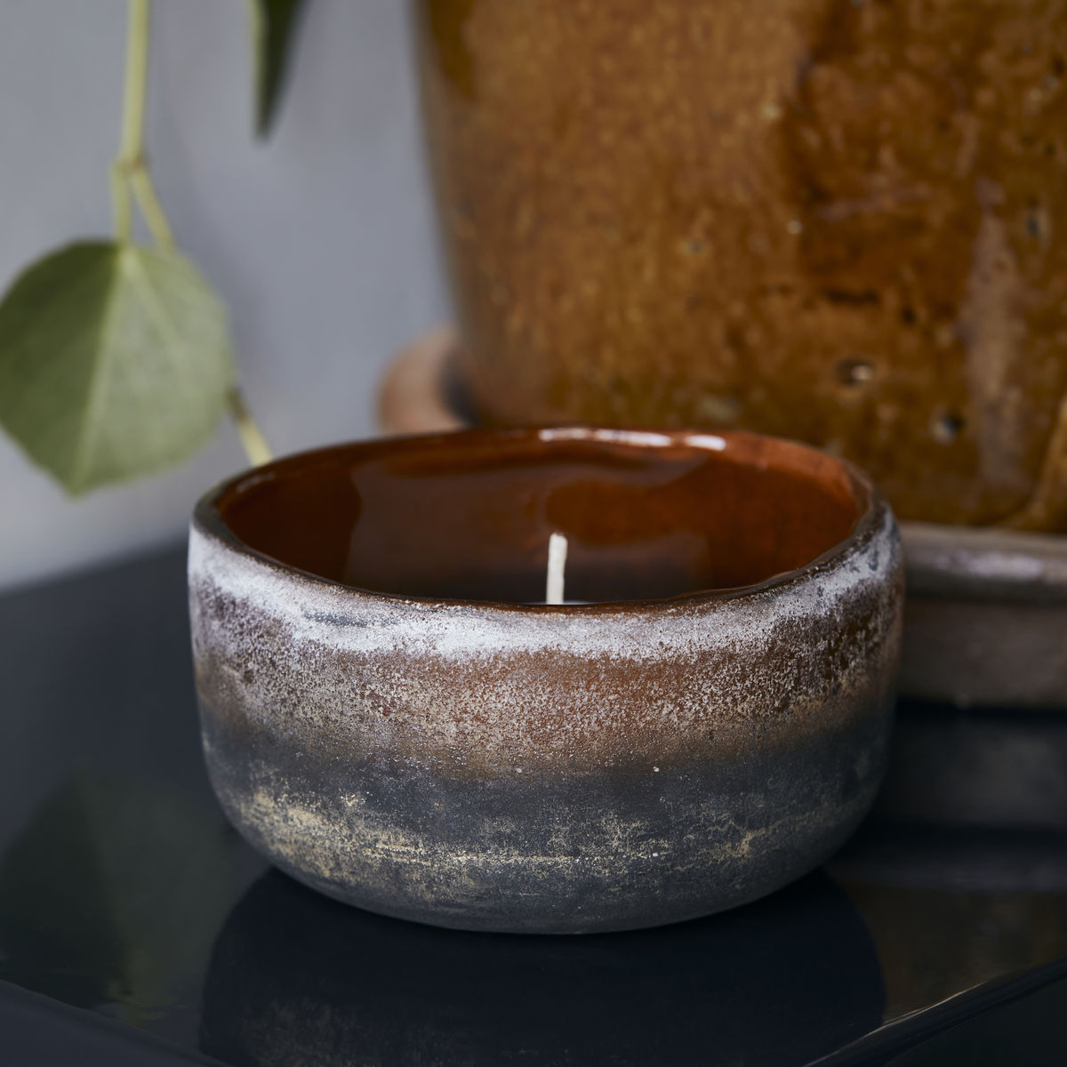 Lola Tealight Holder - Amber